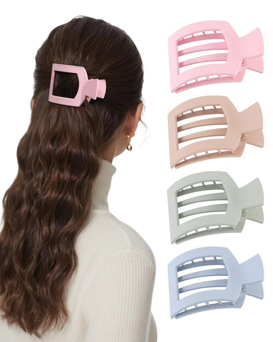 lat Hair Clips or Women Lay lat Claw Clip or Hair 4Pcs Large Square Hair Claw Clips V1259-DP01-E-563