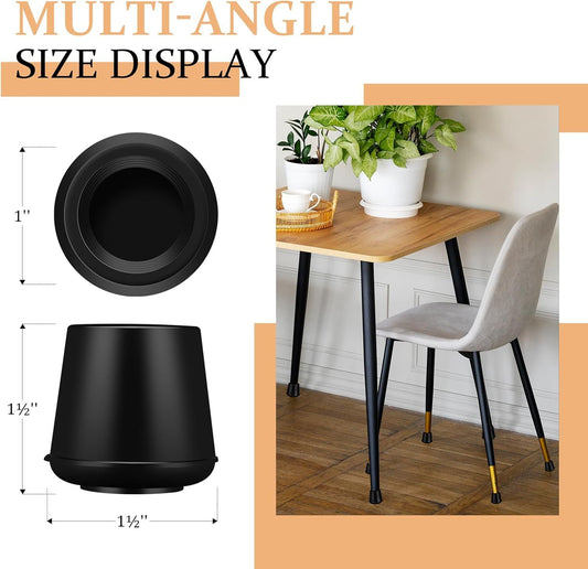 1" Round Rubber Chair Leg Tips Caps, Chair Leg loor Protectors urniture Legs Caps Non Slip Reduce Noise or V1259-DP01-E-565