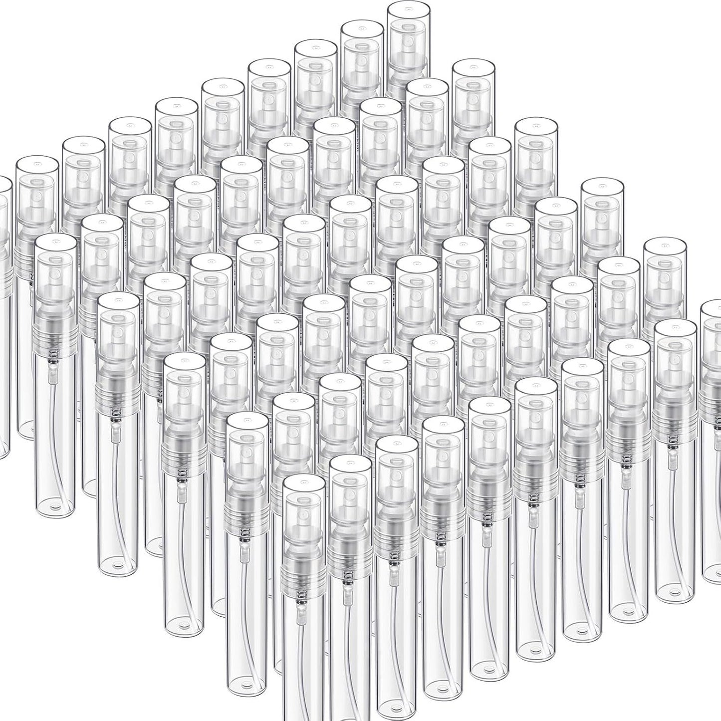 60PCS 5ml Mini Spray Bottle, Mini Clear Plastic Spray Bottle Empty, ine Mist Reillable Mini Perume Bottle, V1259-DP01-E-573
