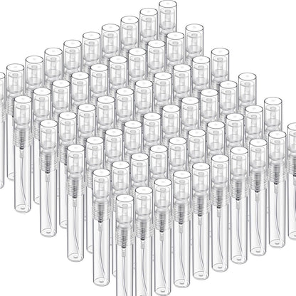 60PCS 5ml Mini Spray Bottle, Mini Clear Plastic Spray Bottle Empty, ine Mist Reillable Mini Perume Bottle, V1259-DP01-E-573