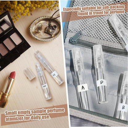 60PCS 5ml Mini Spray Bottle, Mini Clear Plastic Spray Bottle Empty, ine Mist Reillable Mini Perume Bottle, V1259-DP01-E-573