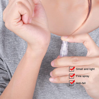 60 Pack 3ml Mini Spray Bottle, Clear Plastic Empty Cute Perume Atomizer Bottle or Cleaning, Travel, Essential V1259-DP01-E-574