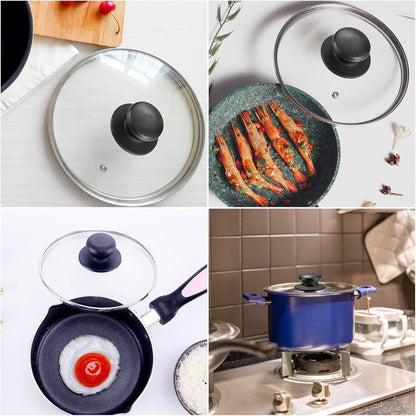 4 Pcs Universal Pot Lid Knobs, Pot Lid Handle Replacement, Pot Cover Knobs, Universal Kitchen Bakelite Top V1259-DP01-E-590