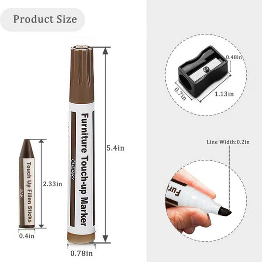 Wooden urniture loor Scratch Repair Markers and Wax Sticks or Stains, Scratches, Wood loors, Tables, Desks, V1259-DP01-E-593