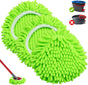 Mop Heads Replacements, 3 Pack Spin Mop Reill Replace Head or O Cedar RinseClean 2 Tank System, Microiber & V1259-DP01-E-606