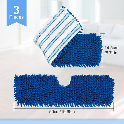 3 Pack Mop Heads Replacements Compatible or Ocedar Dual-Action Microiber lip Mop, Double Sided Mop Replace V1259-DP01-E-607