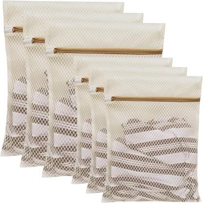 6 Pack Laundry Bag, Durable Honeycomb Mesh Laundry Bags Suitable for Delicate Clothes Washing (3 Large, 3 V1259-DP01-E-62