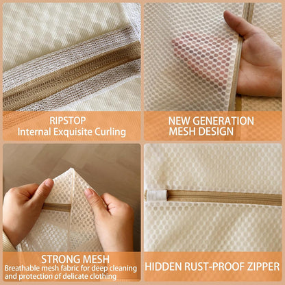 6 Pack Laundry Bag, Durable Honeycomb Mesh Laundry Bags Suitable for Delicate Clothes Washing (3 Large, 3 V1259-DP01-E-62