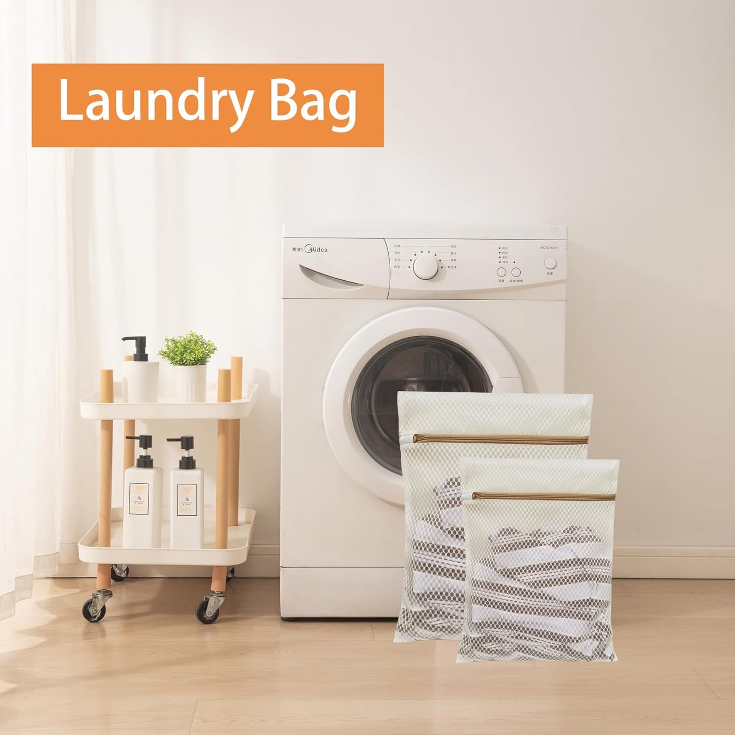 6 Pack Laundry Bag, Durable Honeycomb Mesh Laundry Bags Suitable for Delicate Clothes Washing (3 Large, 3 V1259-DP01-E-62