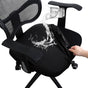 FORCHEER Office Chair seat Covers Leather Stretch Waterproof PU Computer Chair Seat Cushion Slipcovers-Black V1259-DP01-E-63