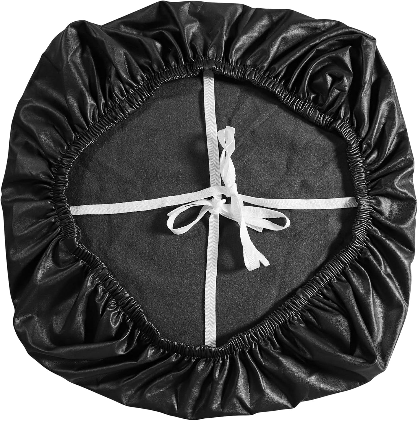 FORCHEER Office Chair seat Covers Leather Stretch Waterproof PU Computer Chair Seat Cushion Slipcovers-Black V1259-DP01-E-63