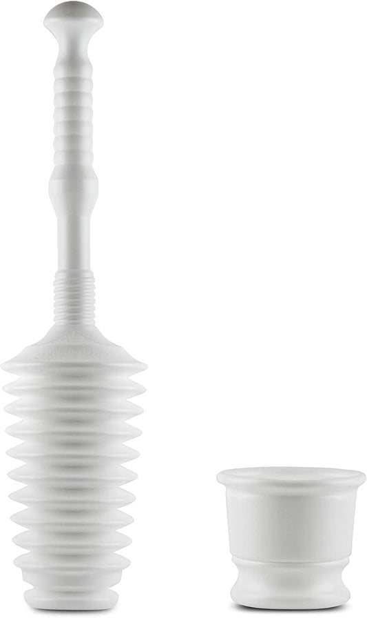 Master Plunger MP500-B4 Heavy Duty Bathroom Toilet Plunger Kit with Short Bucket. Equipped with Air Release V1259-DP01-E-73