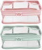 BallHull Makeup Bag Zipper Waterproof Portable Travel Storage Pouch 2 Pcs V1259-DP01-E-76
