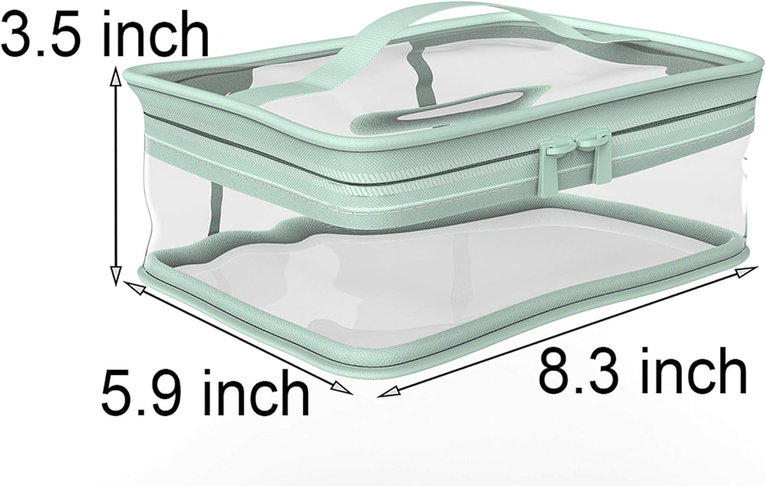 BallHull Makeup Bag Zipper Waterproof Portable Travel Storage Pouch 2 Pcs V1259-DP01-E-76
