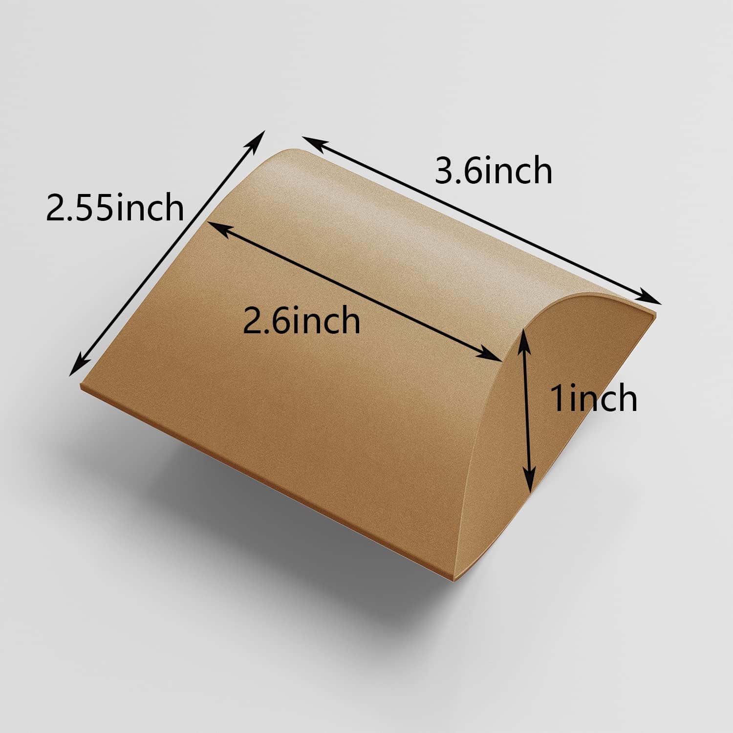 BallHull Kraft Paper Pillow Candy Box, Foldable Gift Box with Jute Rope for Weddings, Parties, Birthdays, V1259-DP01-E-83