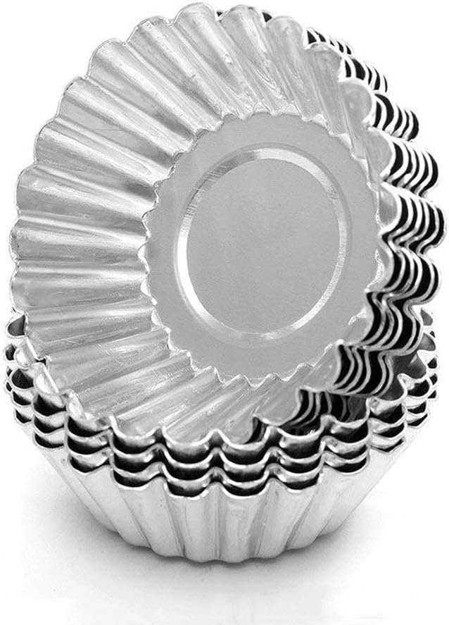Cake Molds for Baking Bundle, 6 Inch Angel Food Cake Pan & 20pcs Egg Tart Molds V1259-DP01-F-112