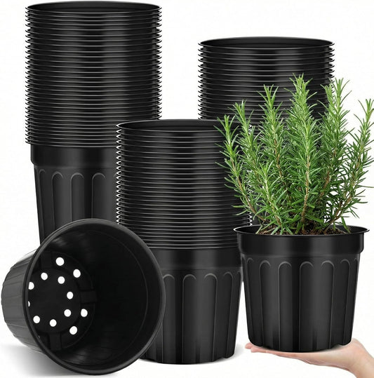 30 Pcs 3 Gallon Plant Nursery Pots Bulk Flexible Plastic Pots for Plants Thickened Soft Seed Starting V1259-DP01-F-135