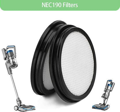 6 Pack Replacement ilters or Eureka RapidClean Pro Cordless Stick Vacuum Cleaner NEC180 NEC185 NEC186 NEC190 V1259-DP01-F-156
