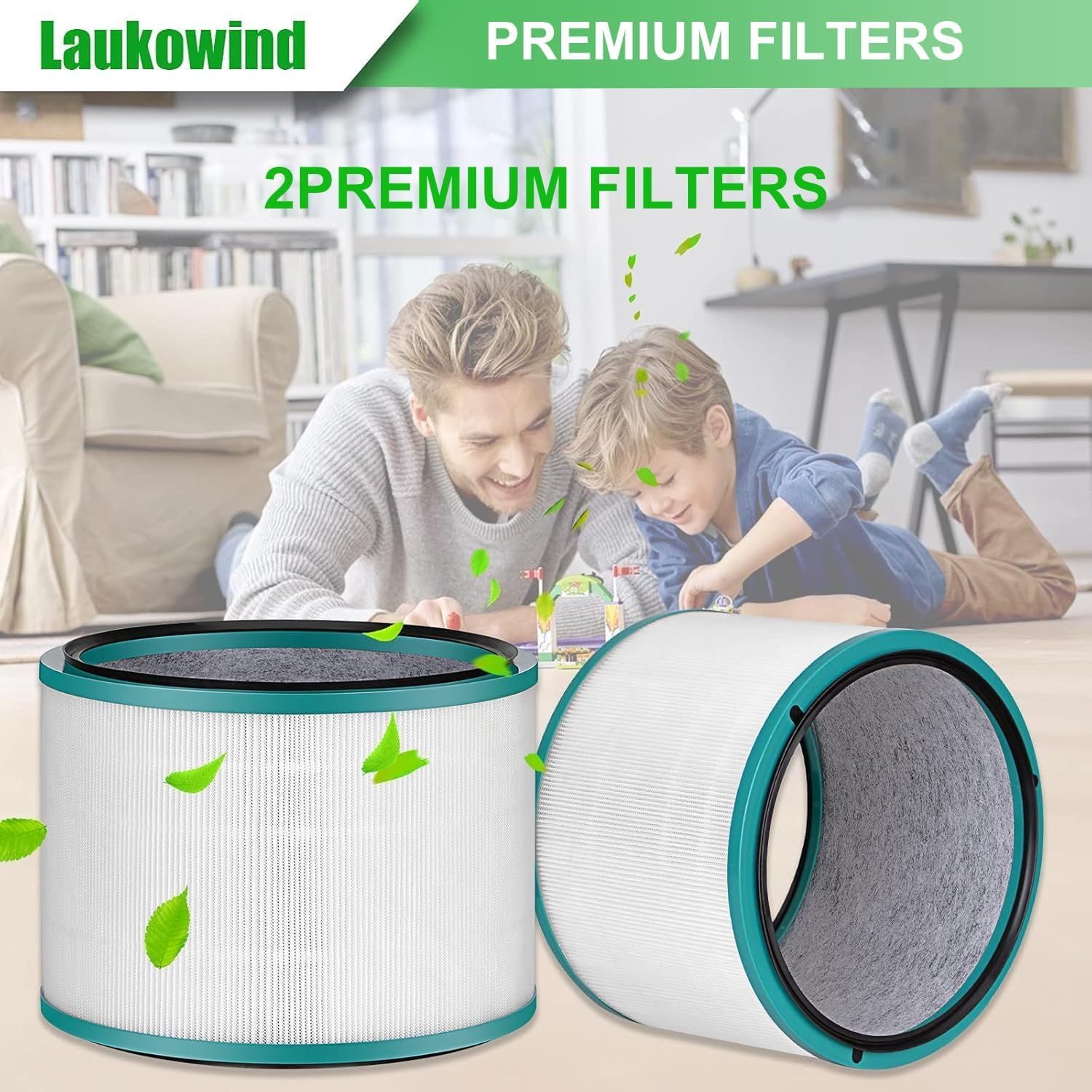 2 Pack Air Puriier ilter Replacements or Dyson HP01, HP02, DP01 Desk Puriiers - Compatible with Part # V1259-DP01-F-159