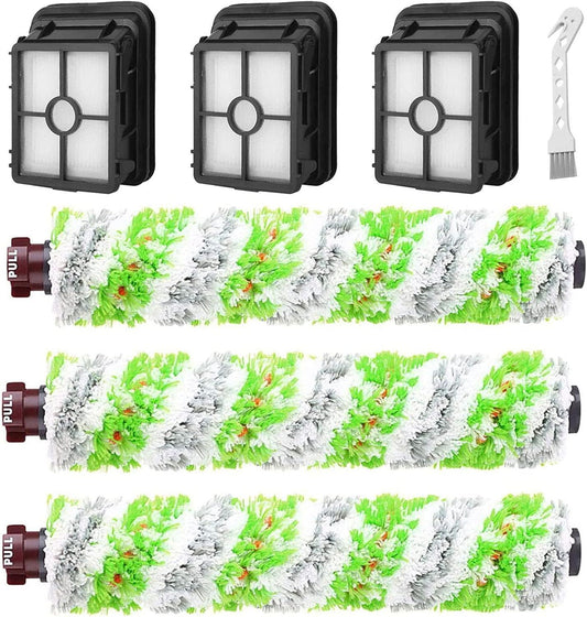6 Pack Replacement Parts or bissell CrossWave Pet Pro 2306A & CrossWave 1785 Series 3888A Vacuum Cleaner, 3 V1259-DP01-F-164