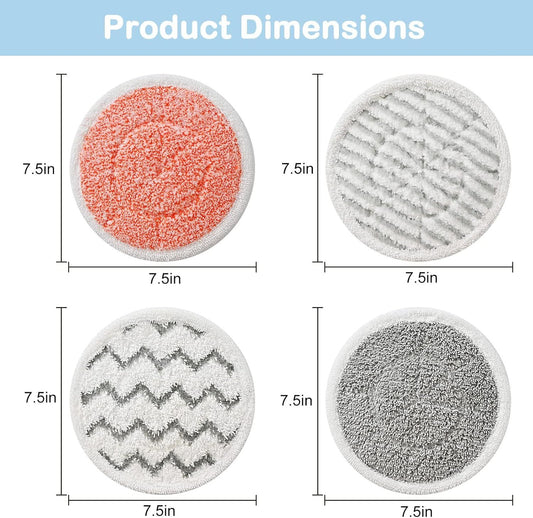 10 Pack Upgraded Replacement Steam Mop Pads or Shark S8201 S7001 S8001 S7201 S7000AMZ S7000 S7005 S7020 V1259-DP01-F-172