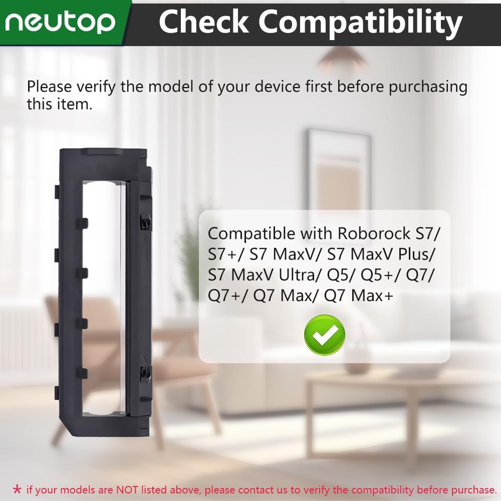 Replacement Brush Covers Guards Compatible with S7, S7+ MaxV Plus/Ultra, Q5, Q5+, Q7 Max/Max+, Robot Vacuum V1259-DP01-F-184