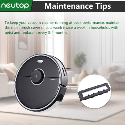 Replacement Brush Covers Guards Compatible with S7, S7+ MaxV Plus/Ultra, Q5, Q5+, Q7 Max/Max+, Robot Vacuum V1259-DP01-F-184