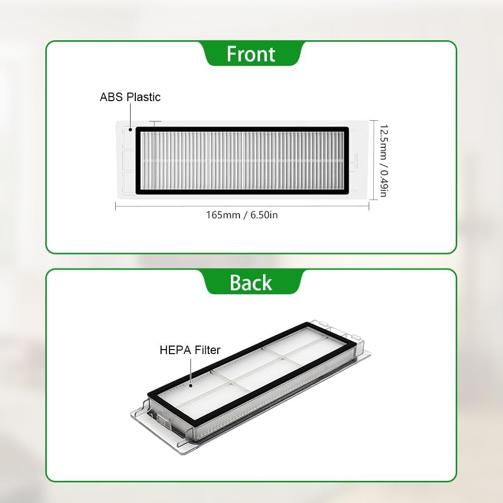 Replacement Accessories Kit Compatible with S6 S6 Pure S5 S5 Max S4 E4 E20 E25 E35 C10 S50 Robot Vacuum Parts V1259-DP01-F-186