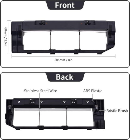 Main Brush Cover Replacement Compatible with S6 MaxV/Pure, S6, E4, S4 Max, S4, S5 Max, S5, E35 and E2 Robot V1259-DP01-F-189