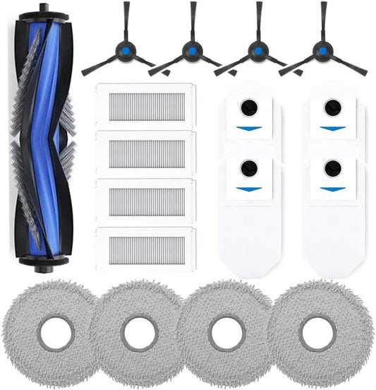 Replacement Parts Compatible with Ecovacs Deebot N30 Omni, N30 Pro Omni, Robot Vacuum Accessories 1 Roller 4 V1259-DP01-F-192