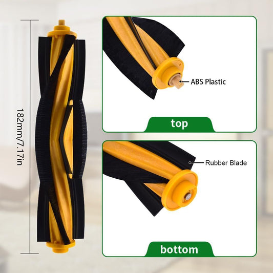 Brush Rollers Compatible with Ecovacs Deebot OZMO 920, 950, T5, T8 aivi, T9, N8 Pro, X1 Turbo/Plus, T10 Plus, V1259-DP01-F-194
