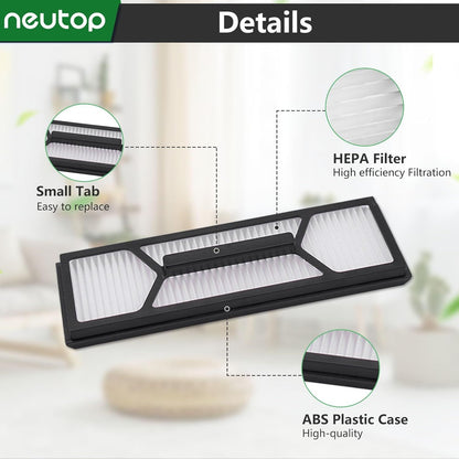Hepa ilter Replacement Set, Compatible with euy Robot Vacuum Omni S1 Pro/S1, Vacuum Cleaner Accessories V1259-DP01-F-208
