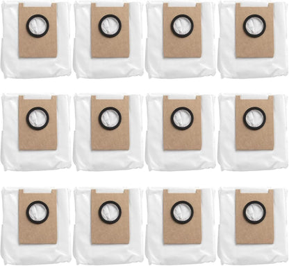 Replacement Dust Bags Compatible with euy E20, Robot Vacuum Parts Accessories Disposable Bags, 12-Pack. V1259-DP01-F-212