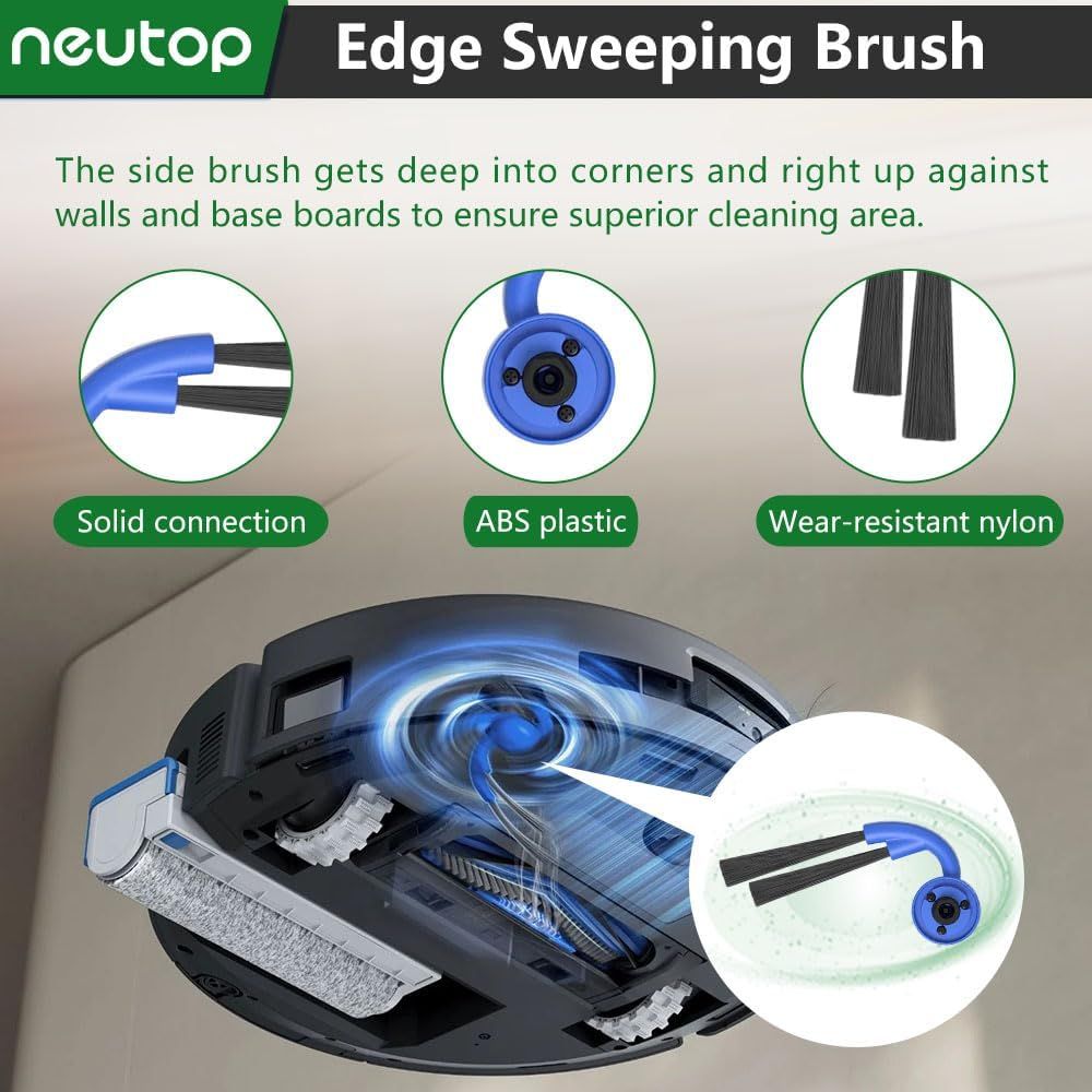 Replacement Parts Compatible with Ecovacs Deebot X11 OmniCyclone, Robot Vacuum Accessories with 1 Main Brush V1259-DP01-F-215
