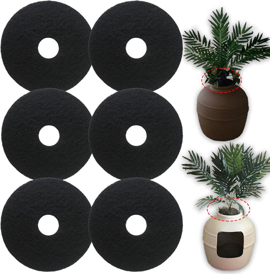 Cat Litter Box Replacement Carbon Charcoal Filters Compatible with Hidden Cat Litter Box( 6PCS ) - Activated V1259-DP01-F-22