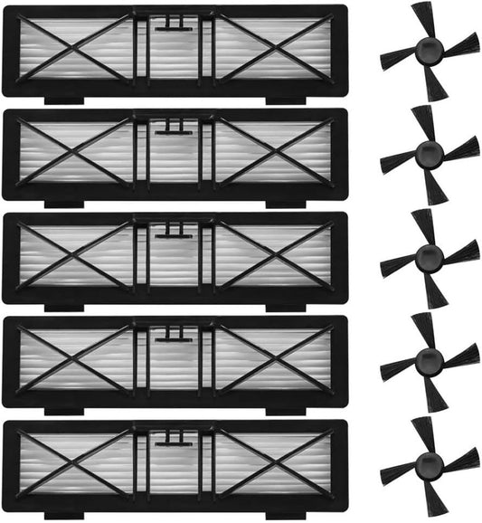 Replacement Ultra Perormance ilters Side Brushes Compatible with Neato Botvac Connected Series D10 D9 D8 D3 V1259-DP01-F-221