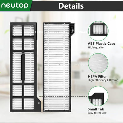 Hepa ilter Replacement Set, Compatible with euy X10 Pro Omni, Robot Vacuum Accessories Parts, 8-pack V1259-DP01-F-225