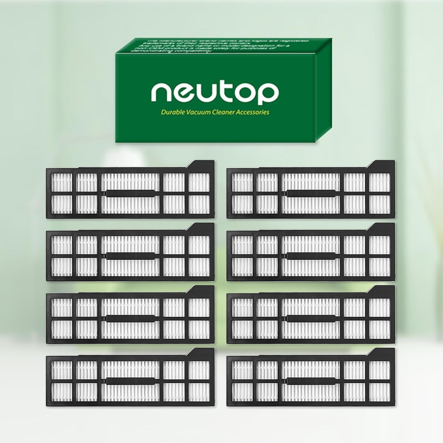 Hepa ilter Replacement Set, Compatible with euy X10 Pro Omni, Robot Vacuum Accessories Parts, 8-pack V1259-DP01-F-225