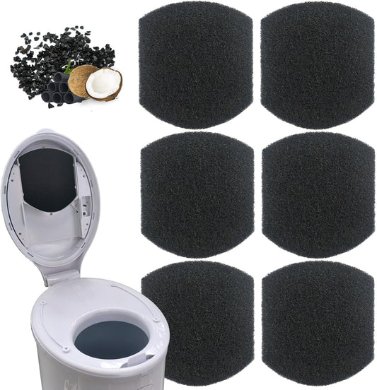 Diaper Pail Deodorizers Activated Charcoal Filter Refills Compatible with Ubbi Diaper Pail | 6 Pack Carbon V1259-DP01-F-23