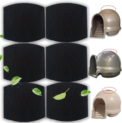 Carbon Filters Compatible with Petmate Booda Clean Step Cat Litter Box - Thickened and Durable Activated V1259-DP01-F-24