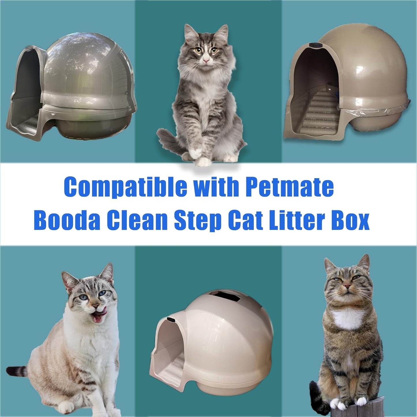 Carbon Filters Compatible with Petmate Booda Clean Step Cat Litter Box - Thickened and Durable Activated V1259-DP01-F-24