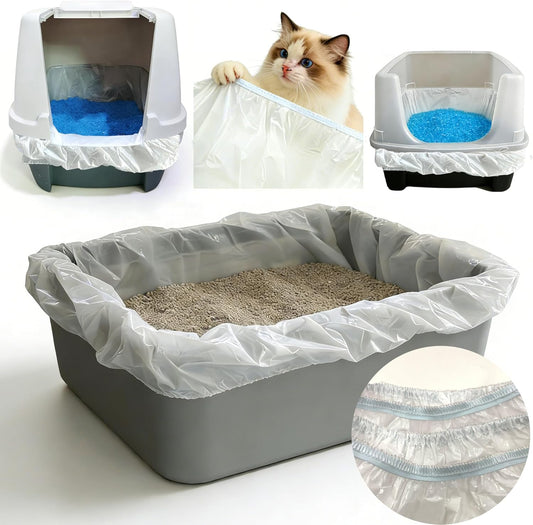 Large Cat Litter Liners, Jumbo Drawstring Leakproof Bags for IRIS Cat Litter Boxes, Heavy Duty 2 MIL V1259-DP01-F-28
