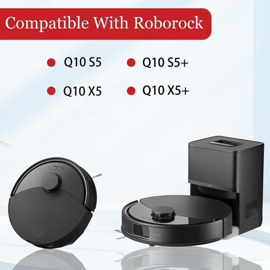 Replacement Parts or Q10 S5, Q10 X5, Q10 S5+, Q10 X5+ Robot Vacuum Cleaner Accessories, 1 Main Brush, 4 Side V1259-DP01-F-284