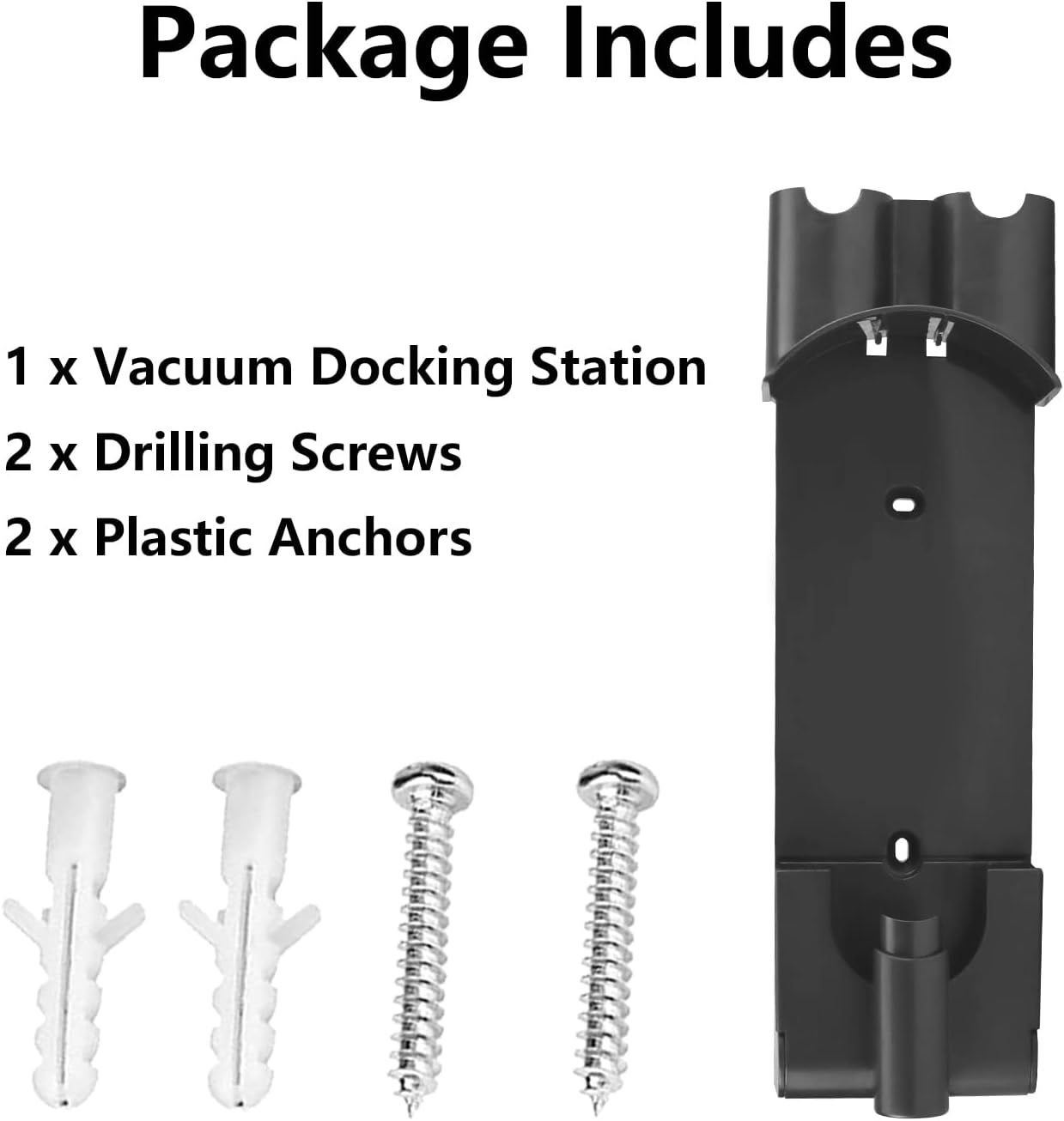 Docking Station Accessory Wall Mount Compatible with Dy.son V7 V8 Cordless Vacuum Cleaner Replaces Part # V1259-DP01-F-317