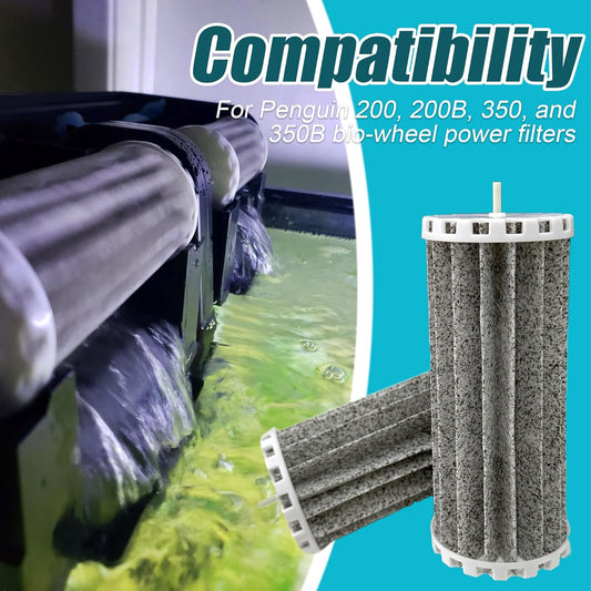 Activated Carbon Replacement Filters for Penguin Bio-Wheel Power 200B 350B, 200, 350 Filters - PRBW2350B for V1259-DP01-F-33