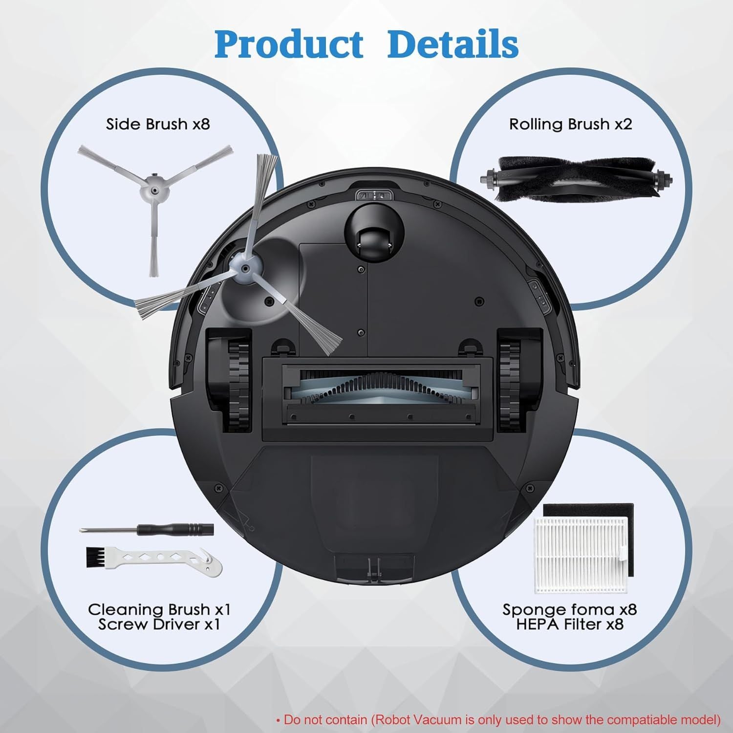 Replacement Parts or euy L60 & L50 Series Robotic Vacuum Cleaner - Quality Accessories or Better Cleaning V1259-DP01-F-332