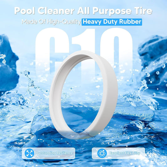 Pool Cleaner All Purpose Tire Replacement Part Compatible with Polaris 280 360 180 380 C10 C-10 Pack o 3 V1259-DP01-F-340