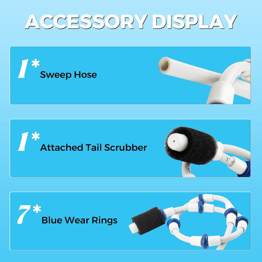 Automatic Pool Cleaner Sweep Hose Complete B5 B-5 Replacement or Zodiac Polaris 280 380 480 180 Pool Cleaner V1259-DP01-F-352