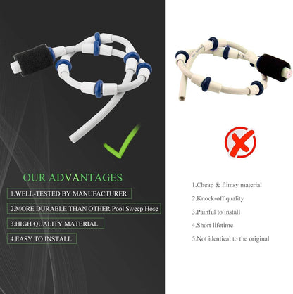 Automatic Pool Cleaner Sweep Hose Complete B5 B-5 Replacement or Zodiac Polaris 280 380 480 180 Pool Cleaner V1259-DP01-F-355