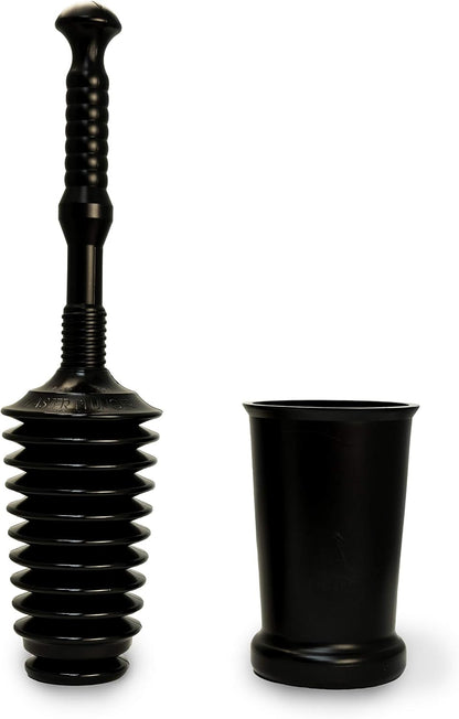 Master Plunger MP500-3TB Heavy Duty Bathroom Toilet Plunger Kit with Tall Bucket. Equipped with Air Release V1259-DP01-F-36